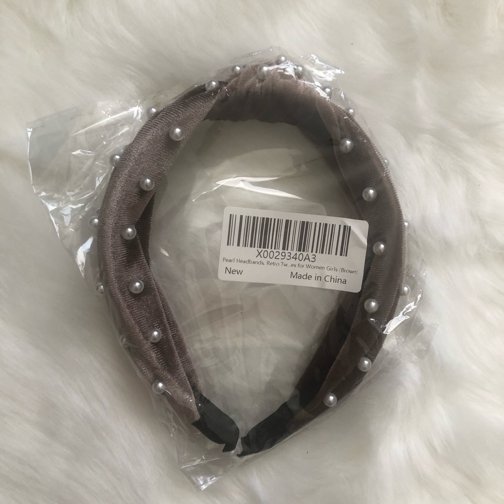 Pearl Velvet Headband